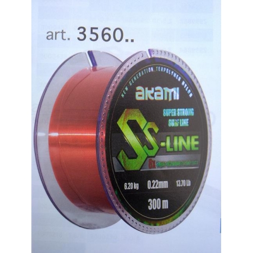 Nylon Akami mt.300 colore rosso